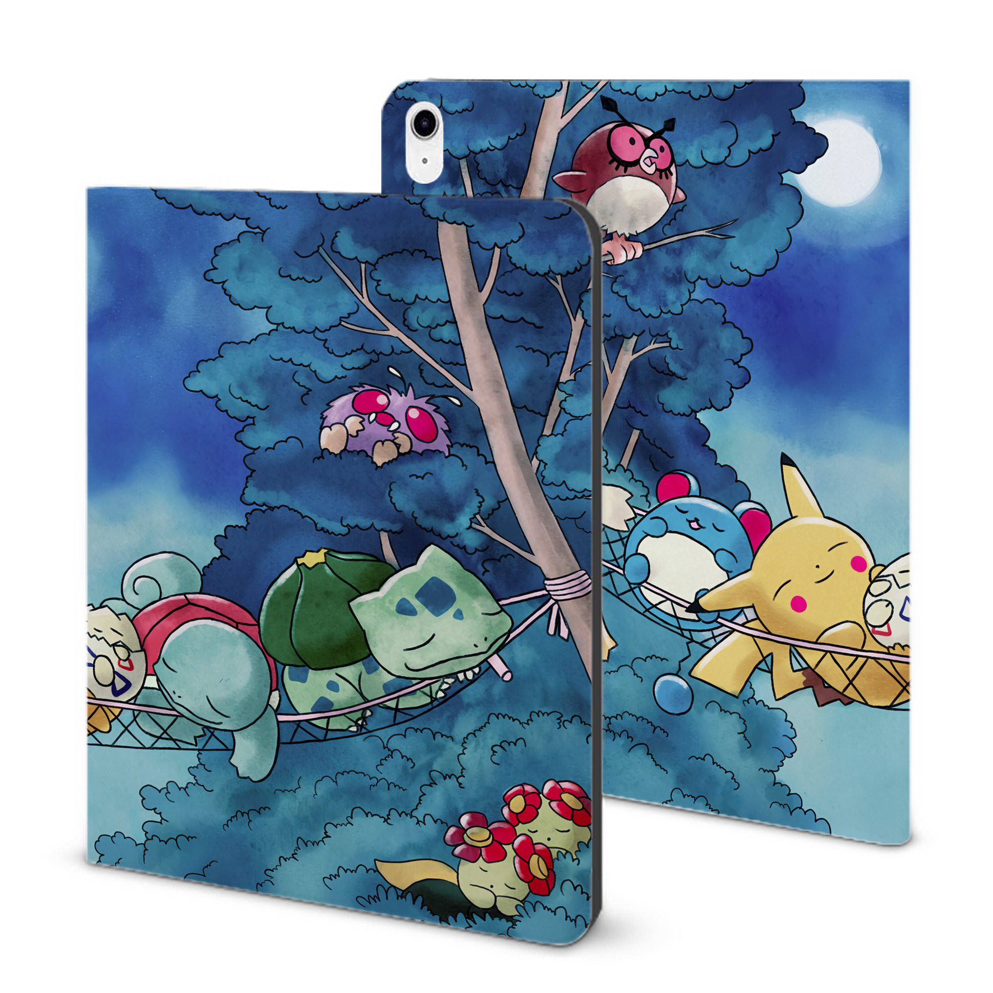 （画像用） ポケットモンスター Pokémon IPad ケース ブック型 PUレザー TPU 耐衝撃 軽量 薄型 ペン収納なし 全面保護 IPad 各モデル対応
